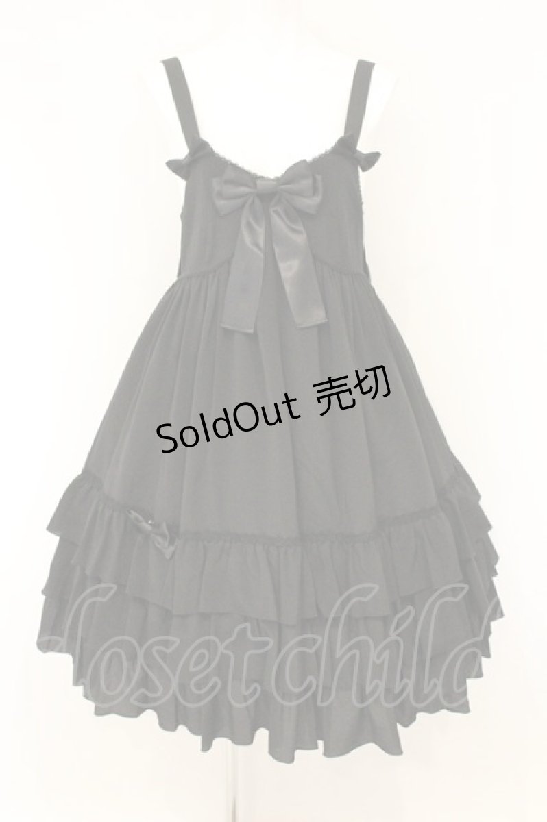 画像1: metamorphose / Ribbonベビードールジャンパースカート  クロ O-26-07-18-033-ME-OP-IG-OS (1)