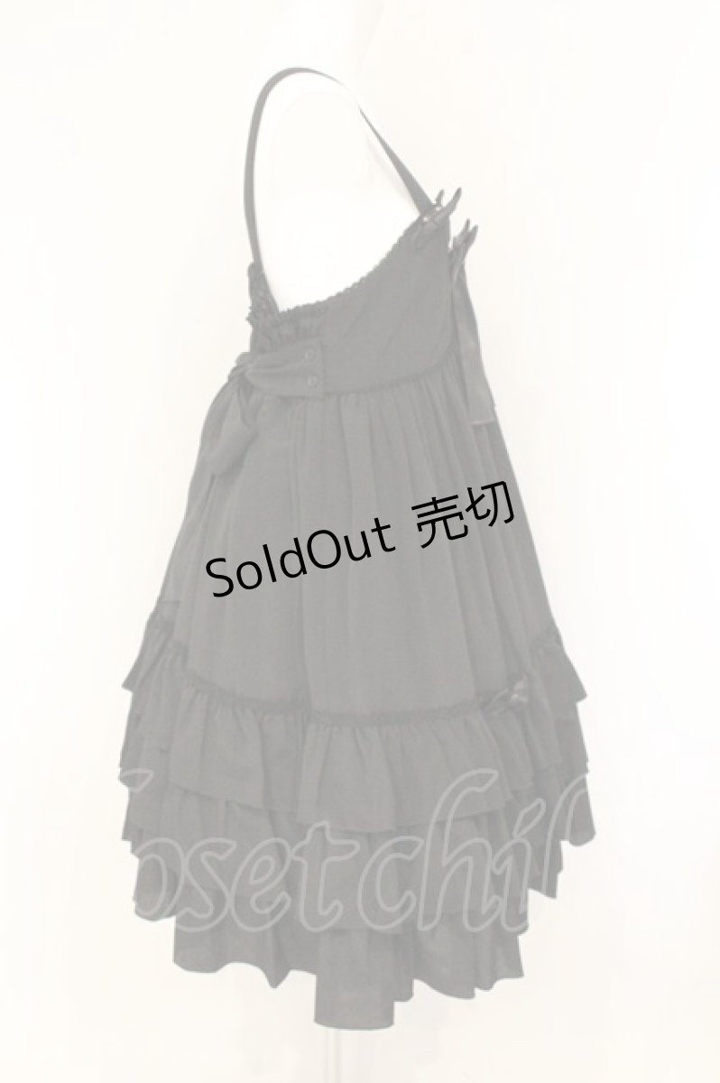画像4: metamorphose / Ribbonベビードールジャンパースカート  クロ O-26-07-18-033-ME-OP-IG-OS (4)
