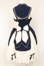 画像5: metamorphose / ミラクルニキコラボジャンパースカートセット  ネイビー×シロ O-26-07-18-034-ME-OP-IG-OS (5)