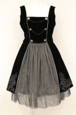 画像1: PUTUMAYO / アラベスク別珍ワンピ  ブラック O-26-07-18-038-PT-OP-IG-OS (1)