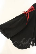 画像4: metamorphose / 着物合わせ風ブラウス  クロ×赤 O-26-07-18-044-ME-BL-IG-OS (4)