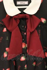 画像2: Ank Rouge / FancyStrawberryシャツOP  クロ O-26-07-18-051-CA-OP-IG-OS (2)