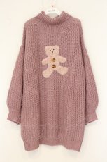 画像1: Swankiss / teddy moco O/P  ピンク O-26-07-18-064-LO-TO-IG-OS (1)