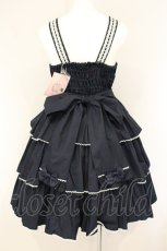 画像5: metamorphose / 3段フリルジャンパースカート（無地）  ネイビー O-26-07-18-016-ME-OP-IG-OS (5)