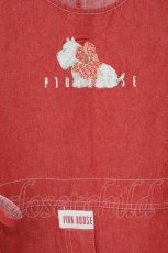 画像2: PINK HOUSE / テリア刺繍デニムジャンパースカート   O-26-07-19-033-LO-OP-OW-OS (2)