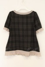 画像3: axes femme / リボン使いチェックプルオーバー M ブラウン O-26-07-19-043-AX-TO-OW-OS (3)