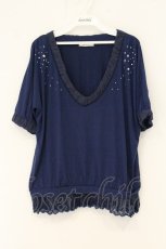 画像1: axes femme / スタッズ使いプルオーバー M ネイビー O-26-07-19-048-AX-TO-OW-OS (1)
