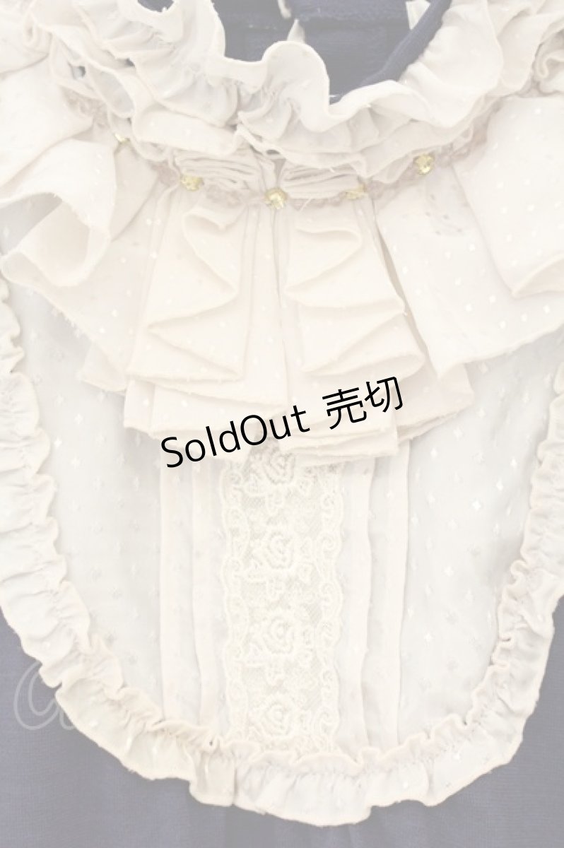 画像2: axes femme / ドットフリルヨークプルオーバー M パープル O-26-07-19-050-AX-TO-OW-OS (2)