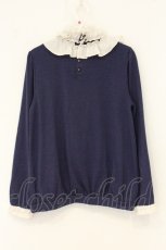 画像3: axes femme / ドットフリルヨークプルオーバー M パープル O-26-07-19-050-AX-TO-OW-OS (3)