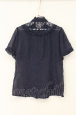 画像4: axes femme / W切り替えスタンドブラウス M パープル O-26-07-19-053-AX-BL-OW-OS (4)