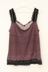 画像3: axes femme / モチーフ使い千鳥柄キャミソール C ピンク O-26-07-19-054-AX-TO-OW-OS (3)