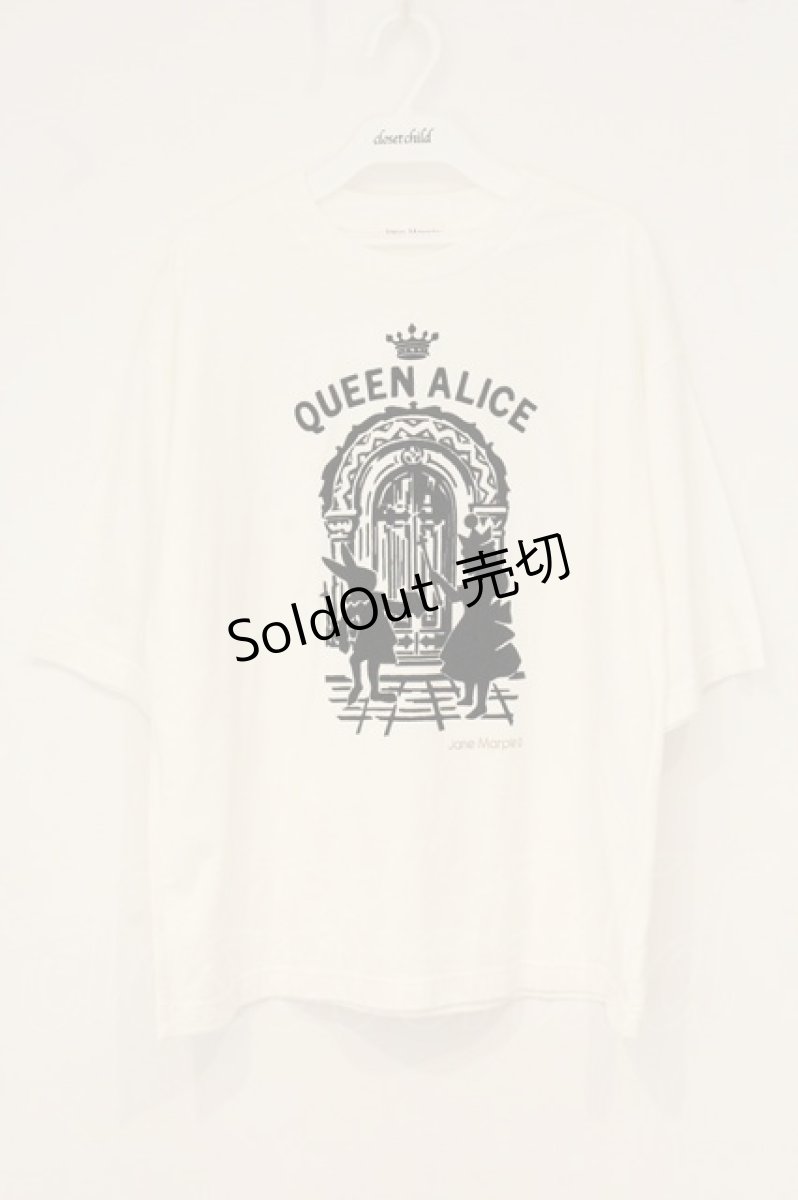 画像1: Jane Marple / Queen Alice T-shirt（クイーンアリスティーシャツ） M シロ×クロ O-26-07-19-074-JM-TS-IG-OS (1)
