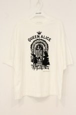 画像1: Jane Marple / Queen Alice T-shirt（クイーンアリスティーシャツ） M シロ×クロ O-26-07-19-074-JM-TS-IG-OS (1)