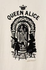 画像2: Jane Marple / Queen Alice T-shirt（クイーンアリスティーシャツ） M シロ×クロ O-26-07-19-074-JM-TS-IG-OS (2)