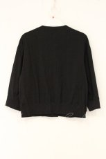 画像3: Jane Marple / Stripe ribbon-trim cardigan（ストライプリボントリムカーディガン） M クロ O-26-07-19-075-JM-TO-IG-OS (3)