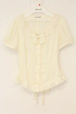 画像1: Innocent World / 梨地スクエアーネックブラウス L 生成り O-26-07-19-089-IW-BL-IG-OS (1)