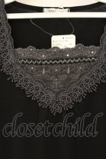 画像2: axes femme / 袖リボンインナープルオーバー M クロ O-26-07-19-014-AX-TO-OW-OS (2)
