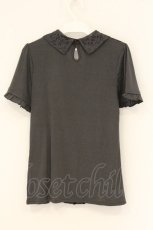 画像3: axes femme / ボータイ付ブラウス風プルオーバー M チャコール O-26-07-19-015-AX-TO-OW-OS (3)