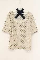 画像1: axes femme / ホルター付ドットプルオーバー M キナリ O-26-07-19-018-AX-TO-OW-OS (1)