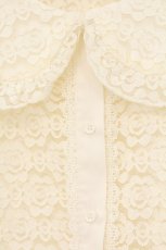 画像2: m petit by misako / AOKレースブラウス M アイボリー O-26-07-19-002-LO-BL-OW-OS (2)