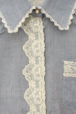 画像2: axes femme / 背面開きブラウス風プルオーバー M サックス O-26-07-19-031-AX-TO-OW-OS (2)
