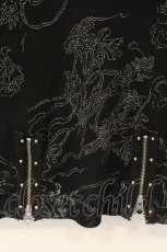 画像3: Ozz Croce / ラメプリントパワーネットトップス  ブラック O-26-07-21-027-OO-TO-OW-OS (3)
