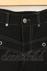 画像2: Ozz oneste / ステッチハーフパンツ  ブラック O-26-07-21-034-OO-PA-OW-OS (2)