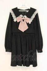 画像1: Ank Rouge / セーラーカラーSET/UPワンピース M クロ O-26-07-21-049-CA-OP-OW-OS (1)
