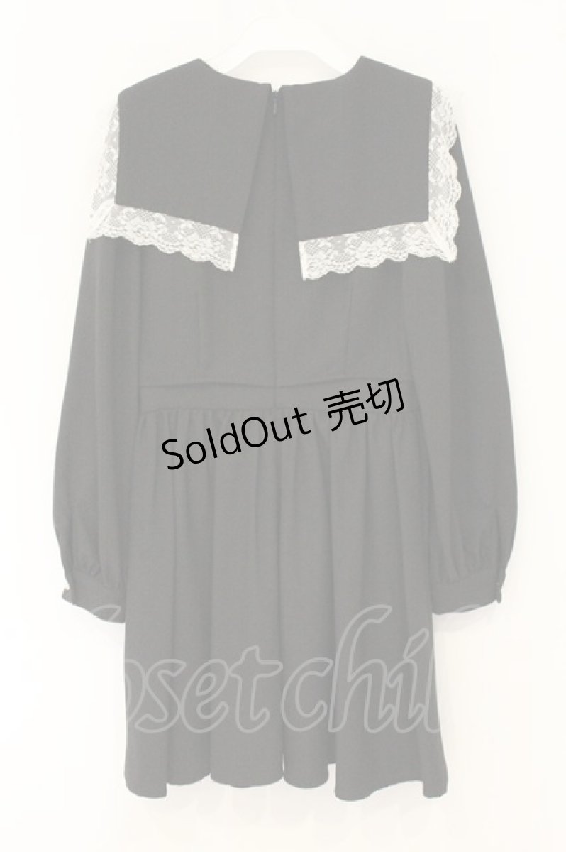 画像4: Ank Rouge / セーラーカラーSET/UPワンピース M クロ O-26-07-21-049-CA-OP-OW-OS (4)