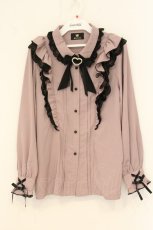 画像1: Rojita / ラッフルハートブローチブラウス F ピンク O-26-07-21-050-LO-BL-OW-OS (1)