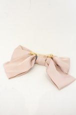 画像2: an another angelus / ローズ刺繍ビッグリボンバレッタ  ピンク O-26-07-21-1028-CA-AC-OW-OS (2)