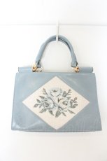 画像1: an another angelus / ローズ刺繍トートバッグ  サックス O-26-07-21-1040-CA-BG-OW-OS (1)
