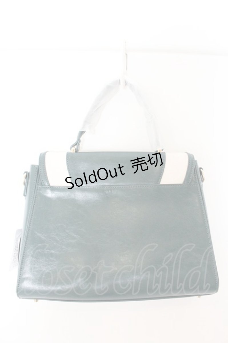 画像2: an another angelus / サークルフラップ刺繍台形バッグ F グリーン O-26-07-21-1041-CA-BG-OW-OS (2)