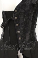 画像2: Ozz Croce / 異素材切り替えワンショルコルセット  グレー×ブラック O-26-07-21-001-OO-TO-OW-OS (2)