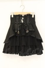 画像1: LIZ LISA / フロントカシュクールスカート 0 クロ O-26-07-21-057-LO-SK-OW-OS (1)