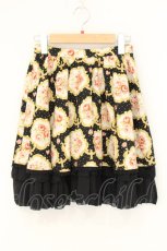 画像1: Beth / 後ろ開きシフォンフリルスカート  クロ O-26-07-21-067-CL-SK-OW-OS (1)