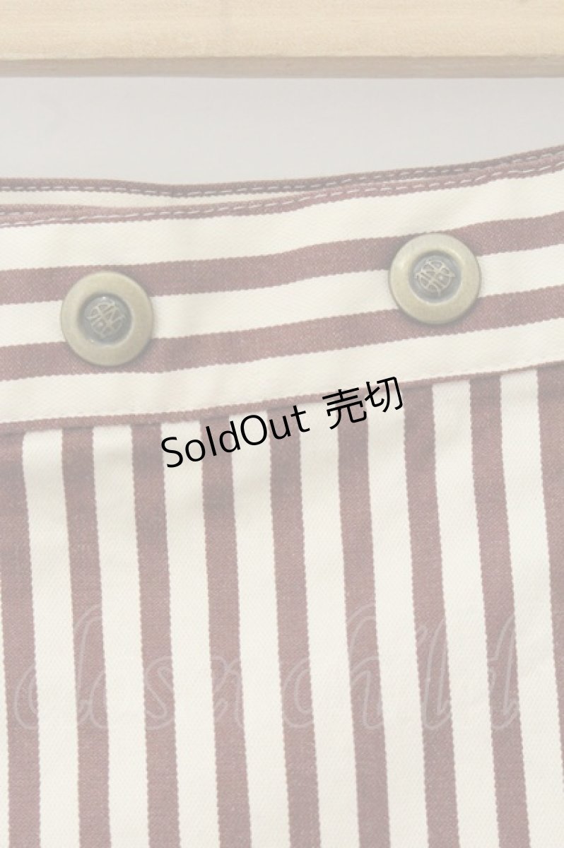 画像2: Jean Paul GAULTIER / ストライプミニスカート 40 ブラウン×ベージュ O-26-07-21-068-GO-SK-OW-OS (2)