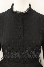 画像2: Sheglit / "Polka dot"クラシカルワンピース M ブラック O-26-07-21-012-EL-OP-IG-OS (2)