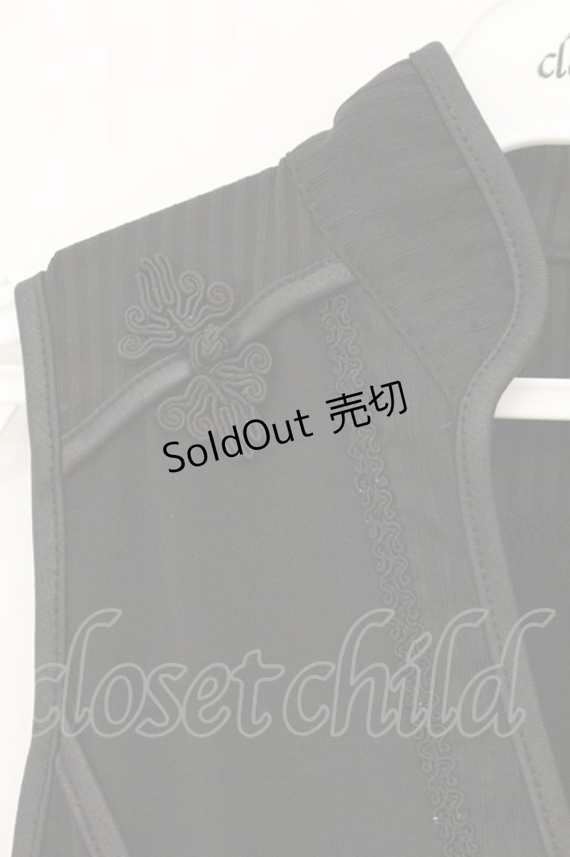 画像3: Ozz oneste / レースアップカシュクールトップス  ブラック O-26-07-21-021-OO-TO-OW-OS (3)