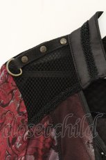 画像3: Ozz Croce / 和柄パワーネットZIPシャツ  ワイン系 O-26-07-21-022-OO-TO-OW-OS (3)