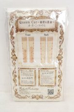 画像2: Enchantlic Enchantilly / Queen Cat〜秘密の書斎〜オーバーニーソックス  アイボリー O-26-07-22-007-LO-ZA-IG-OS (2)