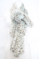 画像1: MILK / レオパードキャットマフラー  ミント O-26-07-22-066-ML-ZA-YM-OS (1)