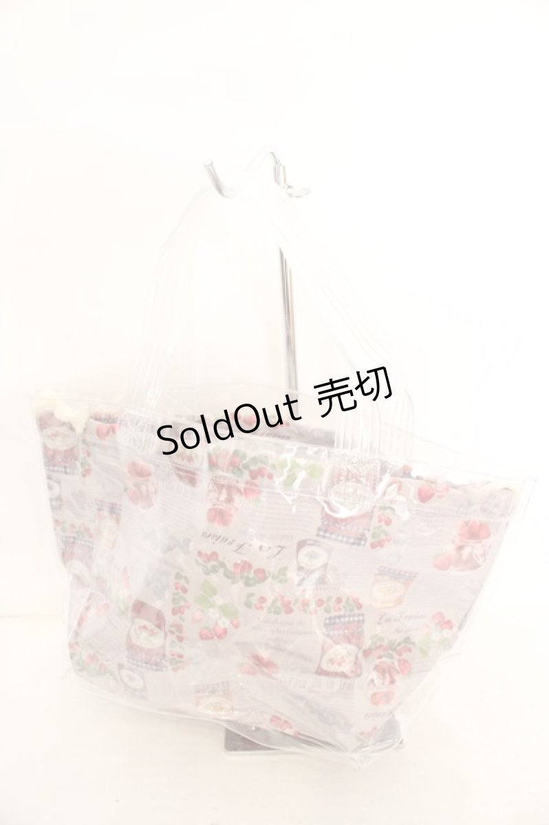 画像2: axes femme POETIQUE / クリアミニバッグ（ジャム柄）  ベージュ O-26-07-22-072-AX-BG-IG-ZT727 (2)
