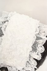 画像2: metamorphose / バラモチーフつきチュールレースヘッドドレス  オフシロ O-26-07-22-011-ME-AC-IG-OS (2)