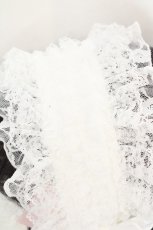 画像2: metamorphose / 総レースフリルヘッドドレス  オフシロ O-26-07-22-012-ME-AC-IG-OS (2)