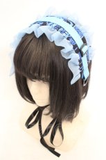 画像1: metamorphose / 電脳Neon少女ヘッドドレス  サックス系 O-26-07-22-013-ME-AC-IG-OS (1)