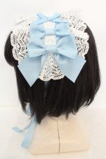 画像3: axes femme kawaii / トーションレースヘッドドレス  サックス O-26-07-22-019-AX-AC-IG-OS (3)