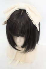 画像1: axes femme kawaii / レディローズヘッドドレス  アイボリー O-26-07-22-021-AX-AC-IG-OS (1)