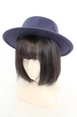 画像1: axes femme / フラワーブーケカンカン帽 57cm ネイビー O-26-07-22-029-AX-AC-OW-ZTK066 (1)