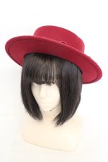 画像1: axes femme / 巻きバラブーケポークパイ 57.5cm ワイン O-26-07-22-035-AX-AC-OW-OS (1)